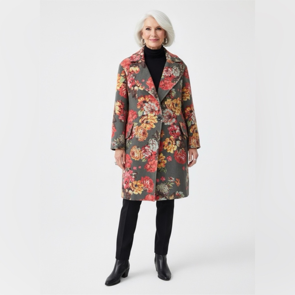 Karen Millen Multicolor Floral Trench Coat